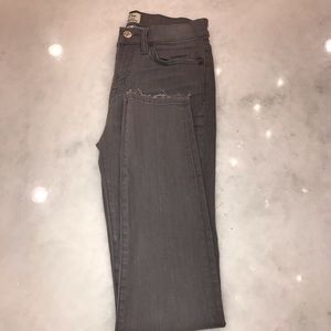 J.Crew high rise skinny jeans (grey)